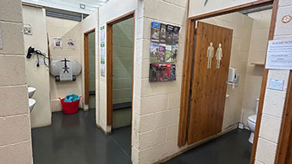 Inside Toilet Block